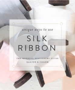 silk ribbon wedding invitations
