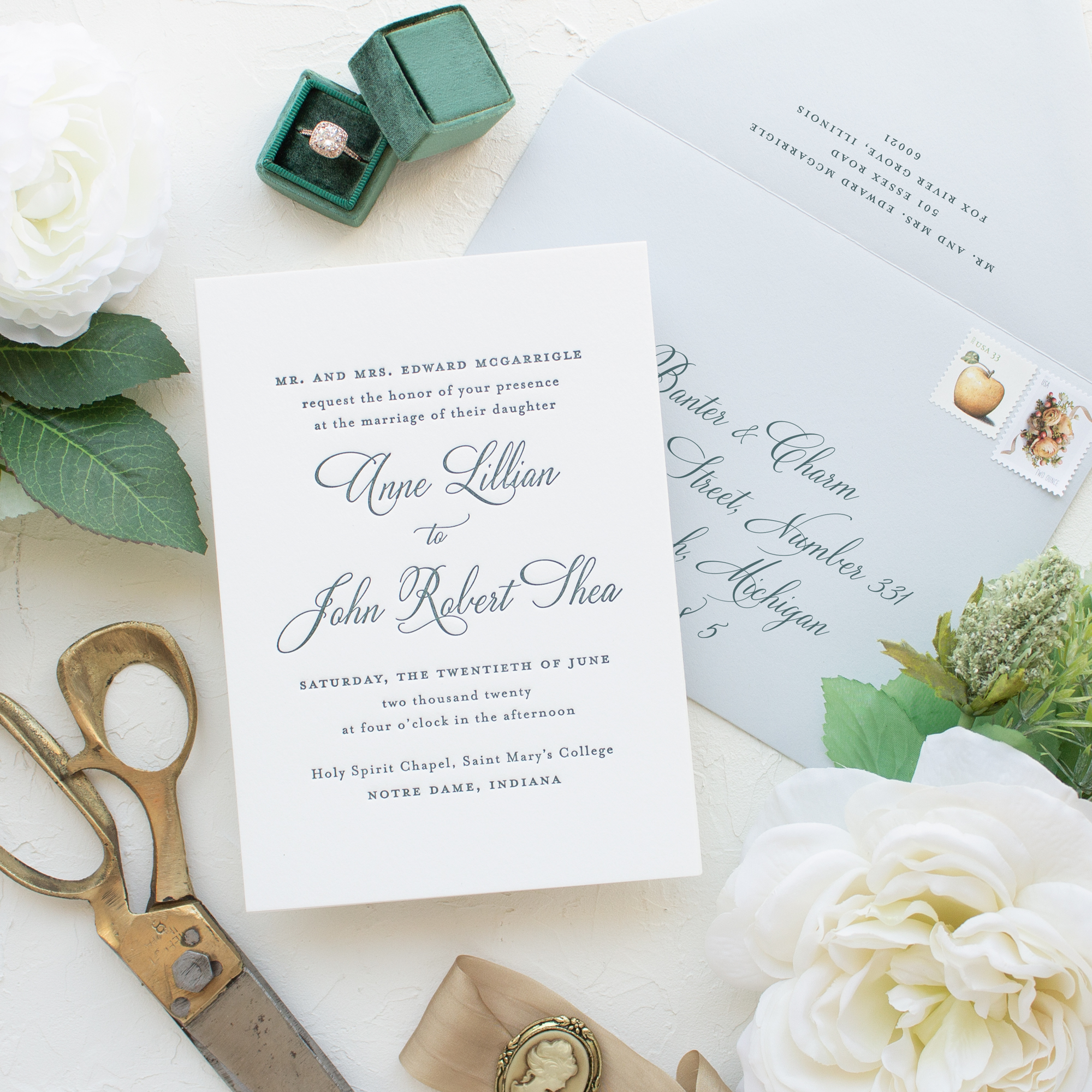 South Bend wedding invitations