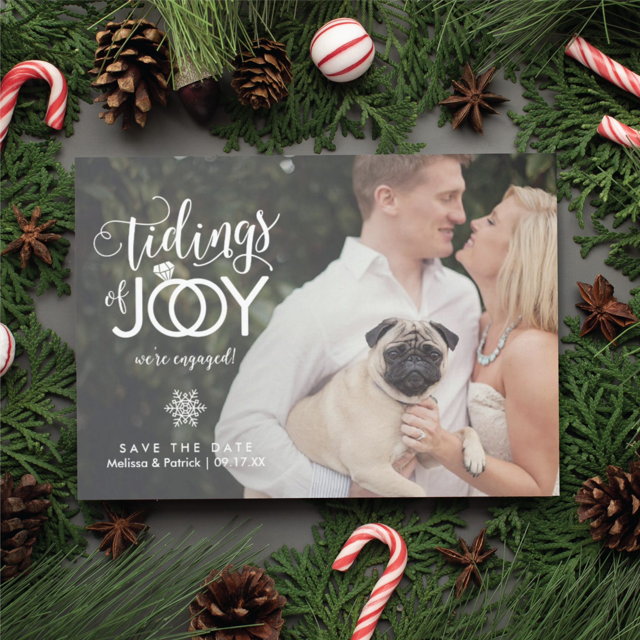 christmas save the date card