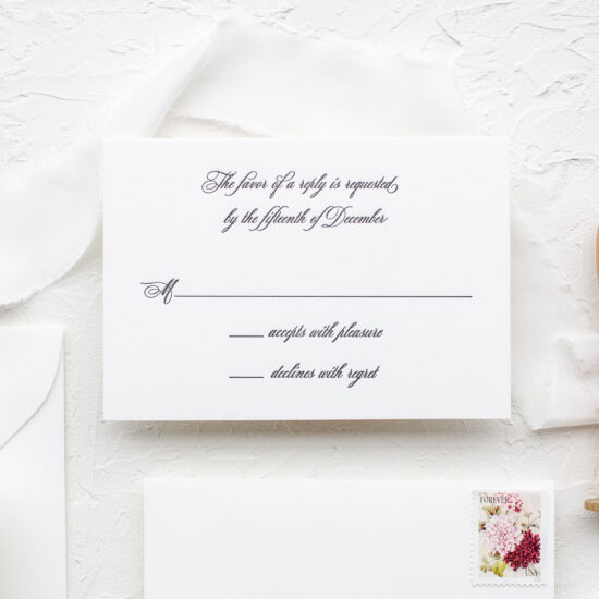 Wedding Stationery Guide: RSVP Card Wording Samples - Banter and Charm