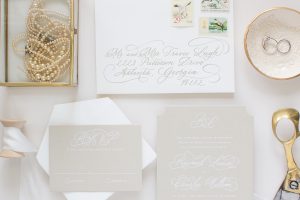 custom hand calligraphy wedding invitations
