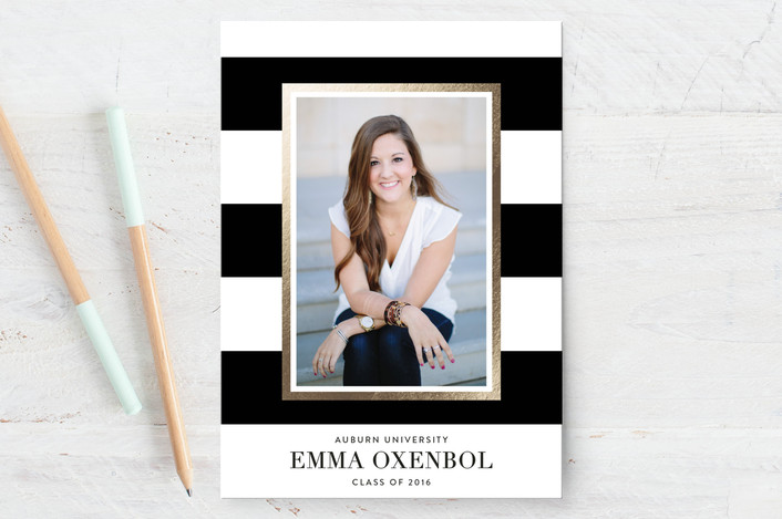 photo graduation card for minted