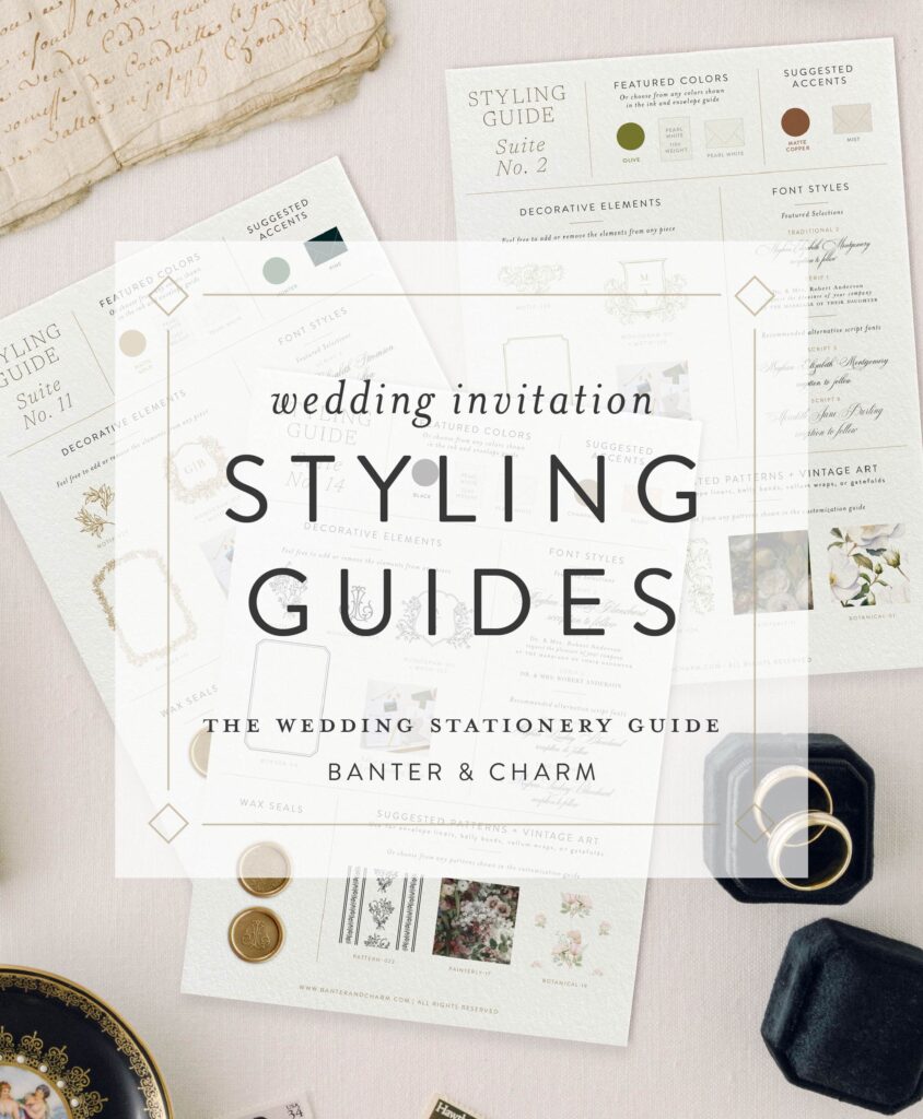 wedding invitation styling guide 