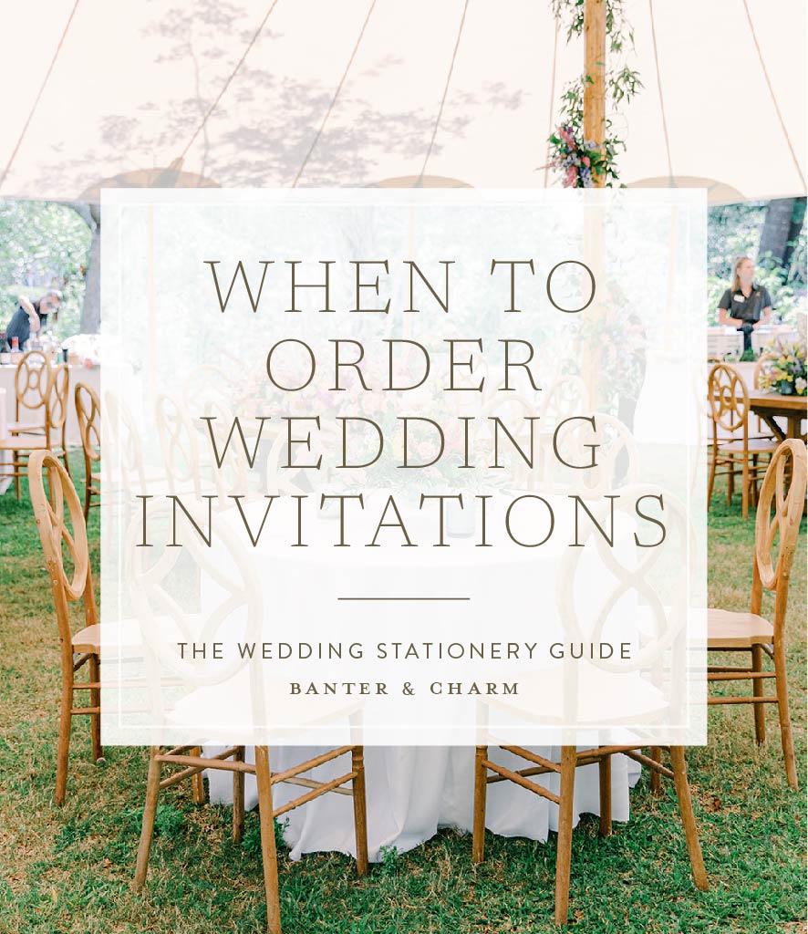 when to order wedding invitations