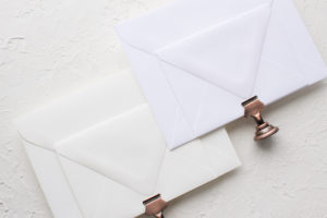 white envelope comparison