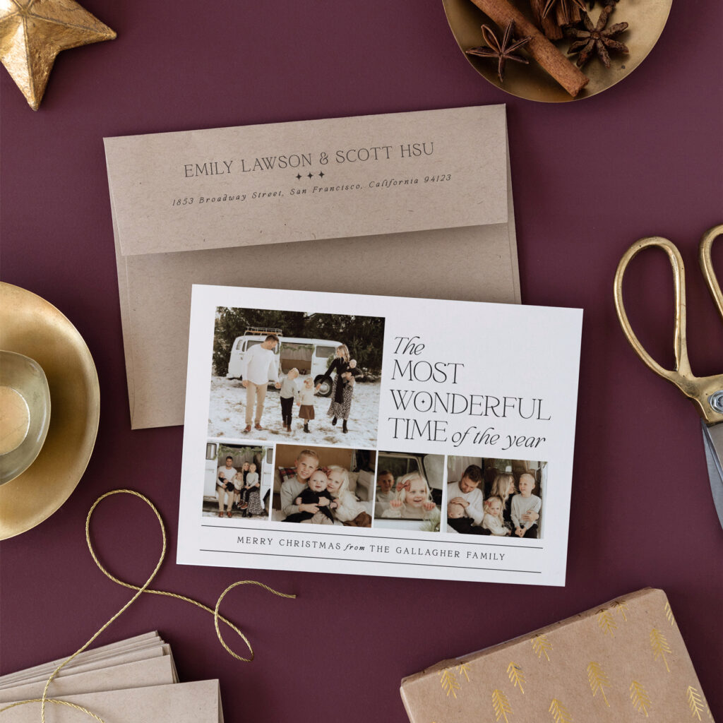 multiphoto holiday card for minted