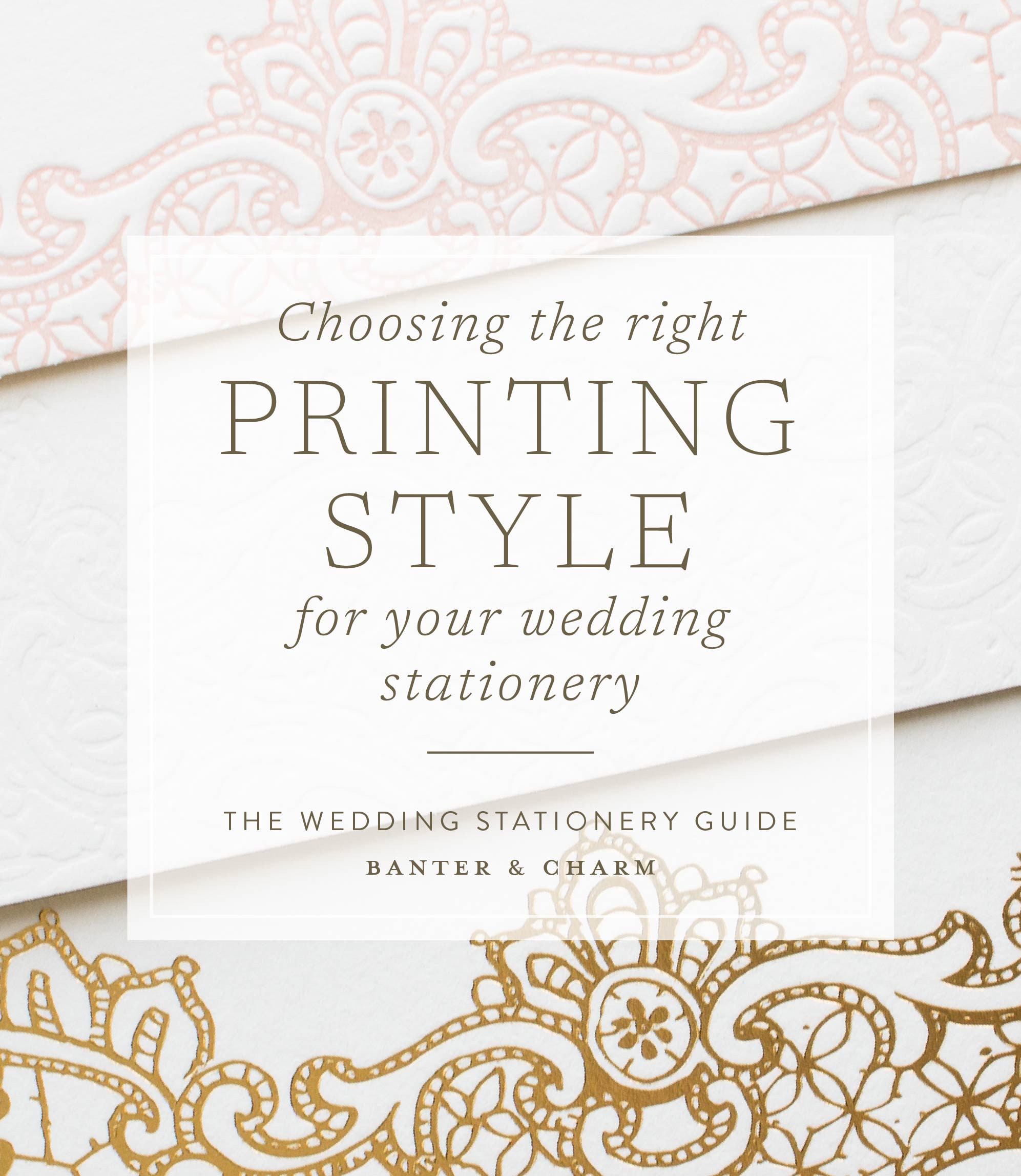 choosing the right printing style for your wedding invitations