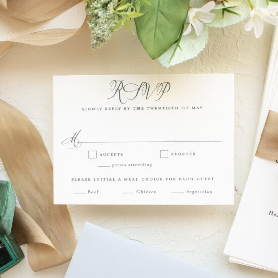 South Bend Wedding Invitations in Letterpress | Annie - Banter and Charm