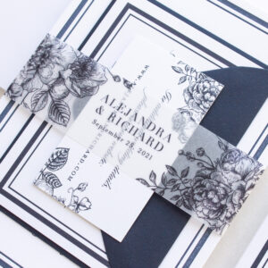 Printed Vellum Wedding Invitations | Alejandra