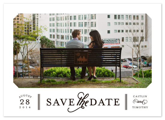save the date photo card, modern save the date, engagement announcement
