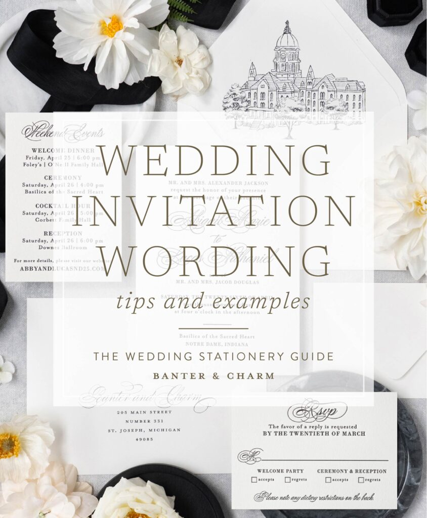 wedding invitation wording examples and tips